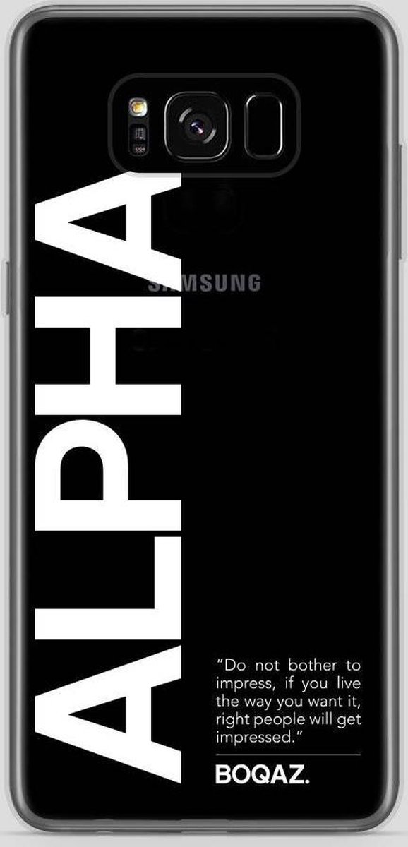 BOQAZ. Samsung Galaxy S8 hoesje - Alpha wit