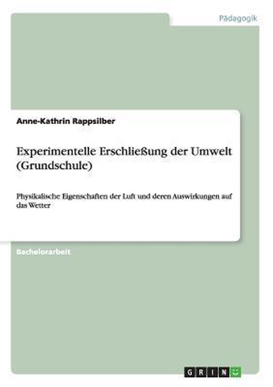 Experimentelle Erschliessung der Umwelt (Grundschule) - cover