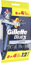 Gillette Blue3 Wegwerpmesjes Mannen - 12 stuks