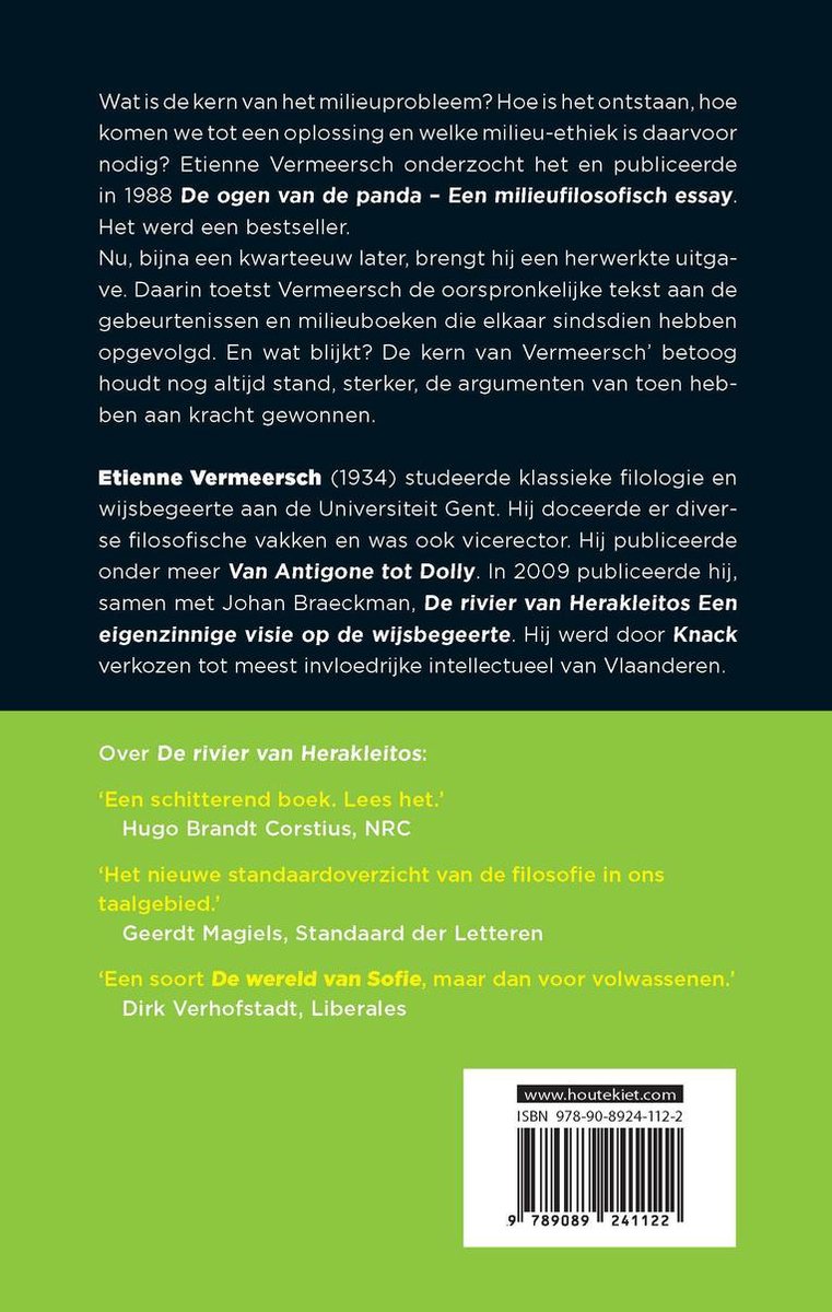 De ogen van de panda - back cover
