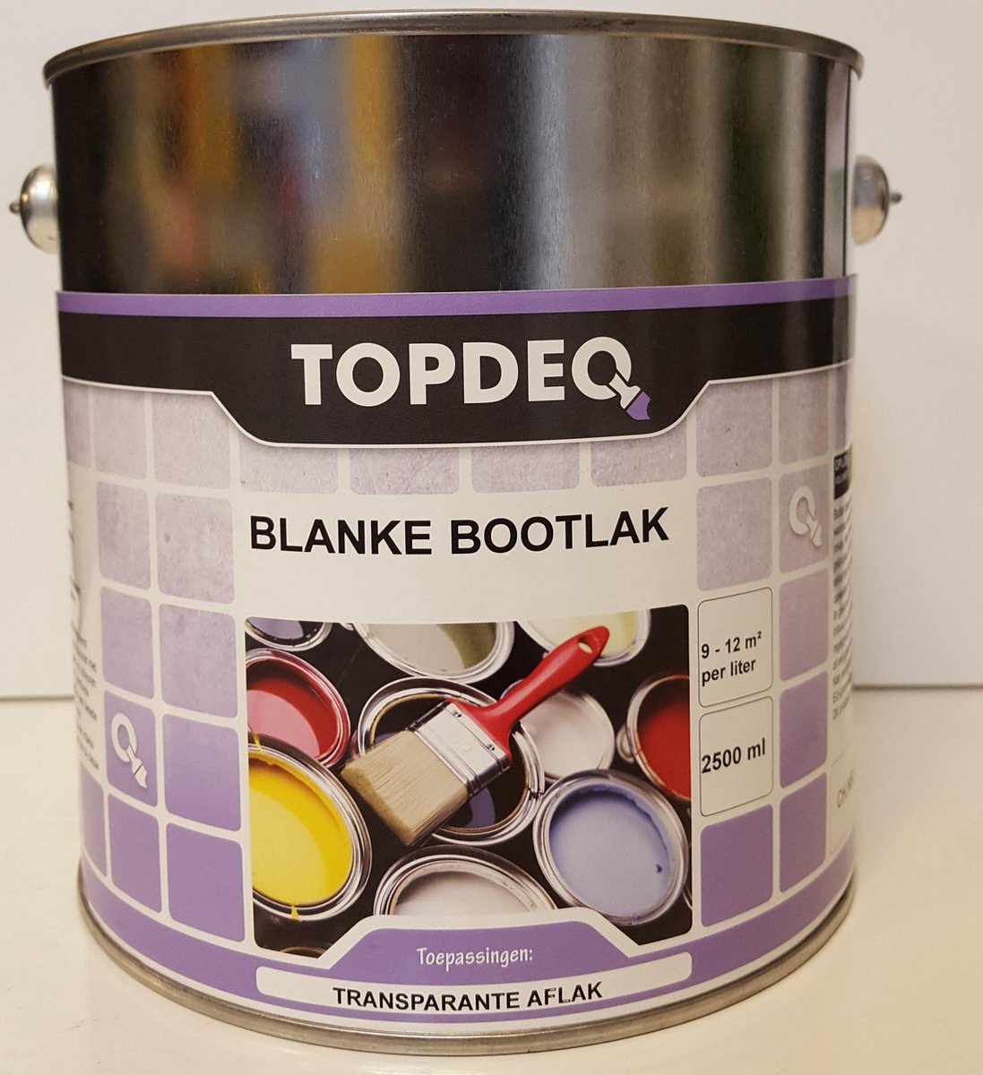 Topdeq Blanke Bootlak - Jachtlak - Hoogglans - Transparant - Blank - 2,5L