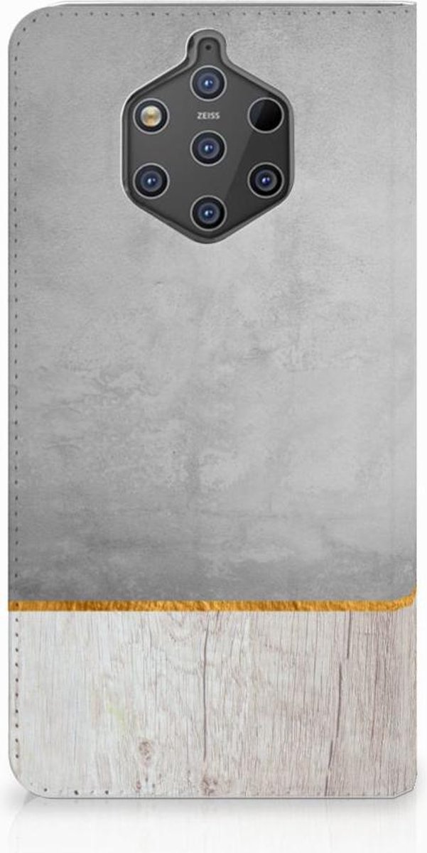 Nokia 9 PureView Book Wallet Case Wood Concrete