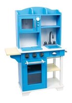 Base Toys Kinderkeuken Blauw - Hout