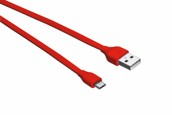UR Platte Micro-USB Kabel 1m - Rood
