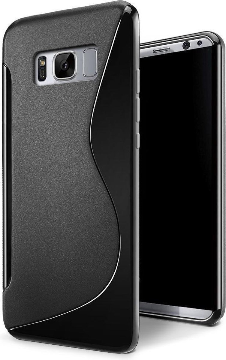 S-Style Zwart TPU Siliconen Case Hoesje voor Samsung Galaxy S8 Plus