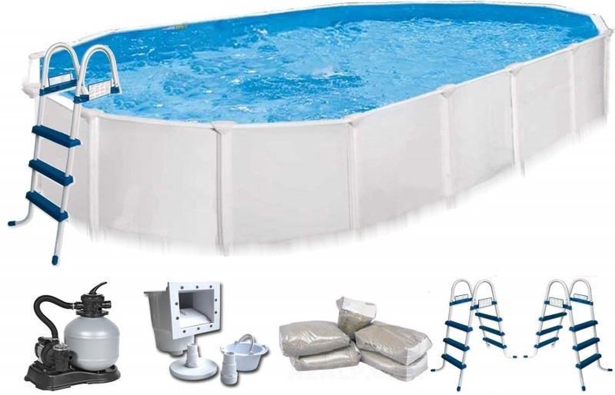 huiselijk Schuine streep helpen Stalen zwembad Aruba ovaal 6.10 x 3.60 x 1.22 cm | bol.com
