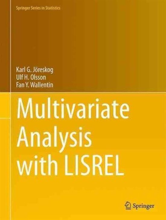 Multivariate Analysis with LISREL - cover