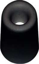 Deurbuffer / deurstopper zwart rubber 35 x 30 mm - deurstop