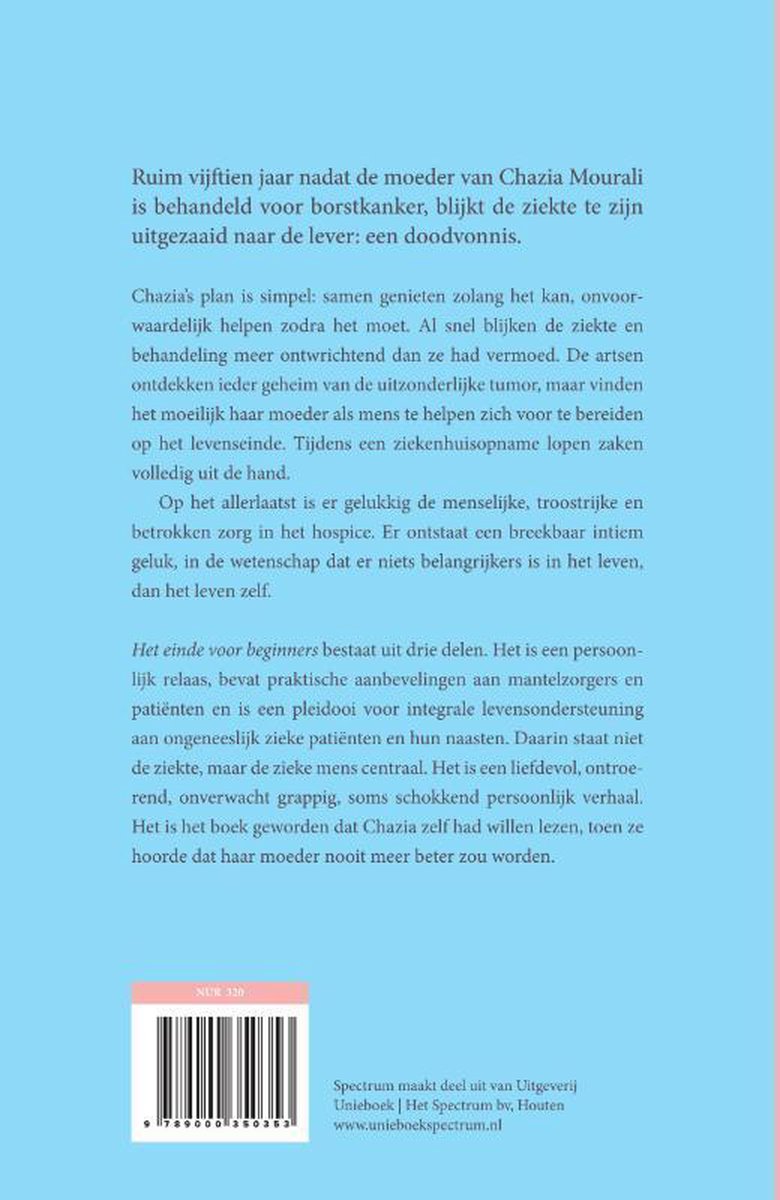 Het einde voor beginners - back cover
