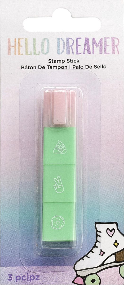 American Crafts - Hello Dreamer Stamp Stick - Mint (3 Stuks)