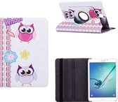 Xssive Tablet Hoes voor Samsung Tab 4 7 inch T230 - 360° draaibaar - Twee Uilen