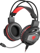 Headphones with Microphone Genesis NSG-0943 Black Red Red/Black