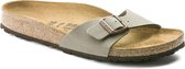 Birkenstock slipper MADRID Stone narrow Birko-Flor Nubuck - Maat 42