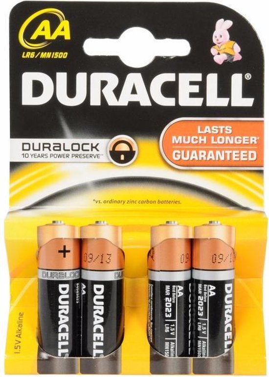 Batterijen R6 AA Duracell 4 stuks | bol.com