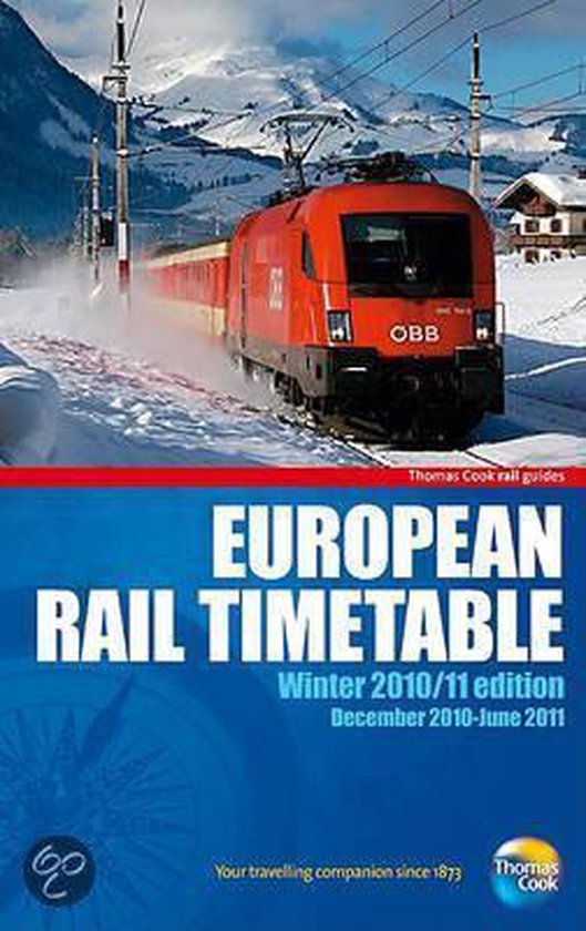 European Rail Timetable Winter, Thomas Cook Publishing 9781848483323