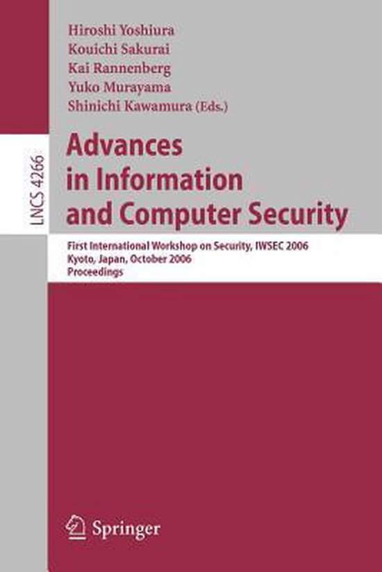 Advances In Information And Computer Security - cover