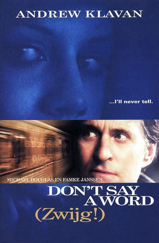 Cover van het boek 'Don't say a word (zwijg!)' van Andrew Klavan