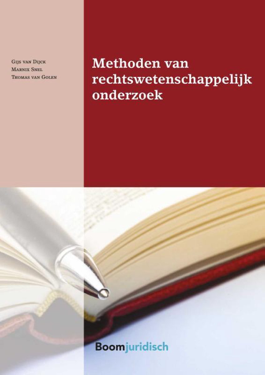 Boom Juridische studieboeken  -   Methoden van rechtswetenschappelijk onderzoek - Gijs van Dijck