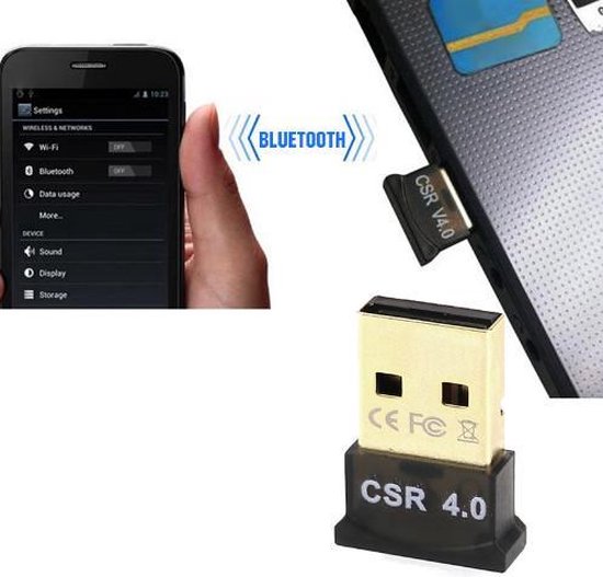 Bluetooth 4.0 USB Micro Dongle / Adapter - NiSy.nl