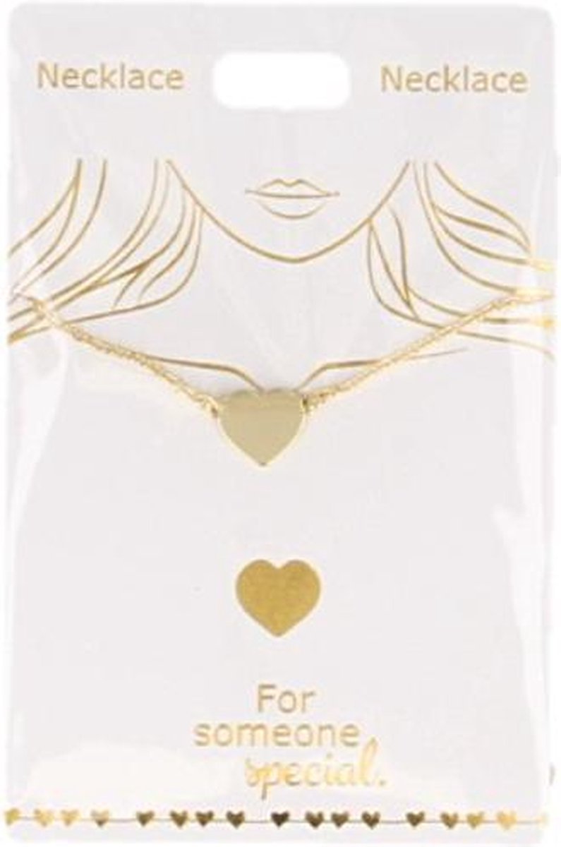 Ketting Hartje, gold plated