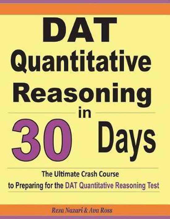 DAT Quantitative Reasoning in 30 Days - cover