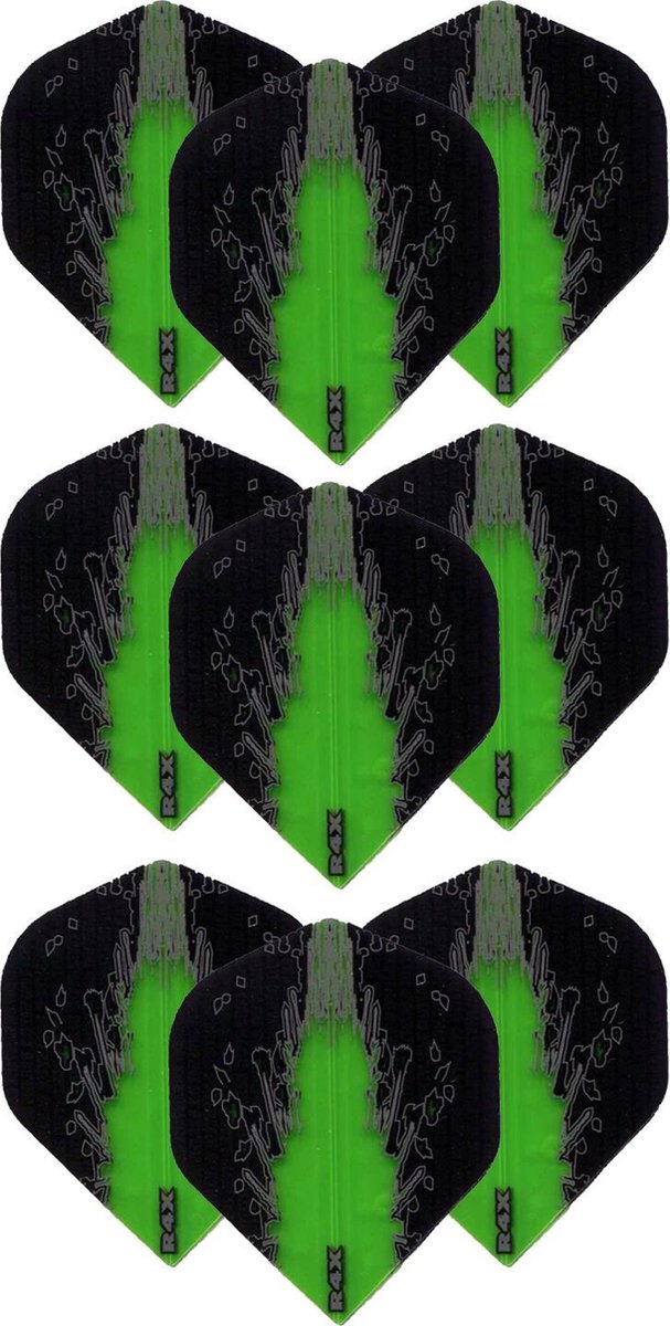 Darts Set - High Impact - 3 sets (9 stuks) - darts flights - Best Getest - Groen