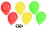 Ballonnen groen, rood en geel
