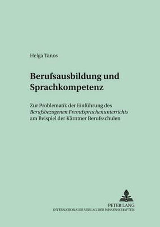 Berufsausbildung und Sprachkompetenz - cover