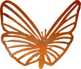 Vlinder 16 - silhouet van cortenstaal