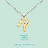 Heart to Get - Grote Letter R - Ketting - Goud