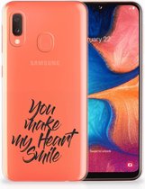 GSM Hoesje Geschikt voor Samsung Galaxy A20e Design Heart Smile