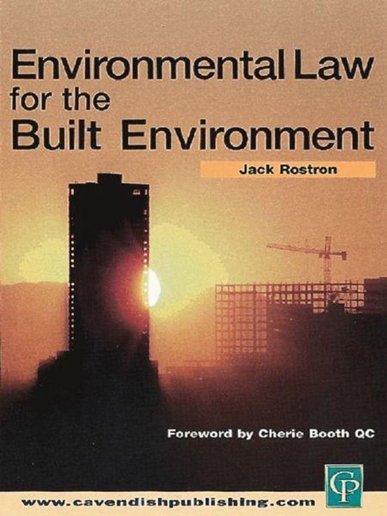 Environmental Law for The Built Environment - cover