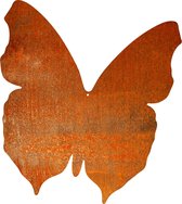 Vlinder 3 - silhouet van cortenstaal