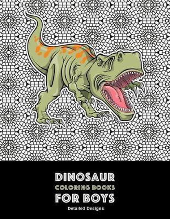 Dinosaur Coloring Books for Boys Detailed Designs, Art Therapy