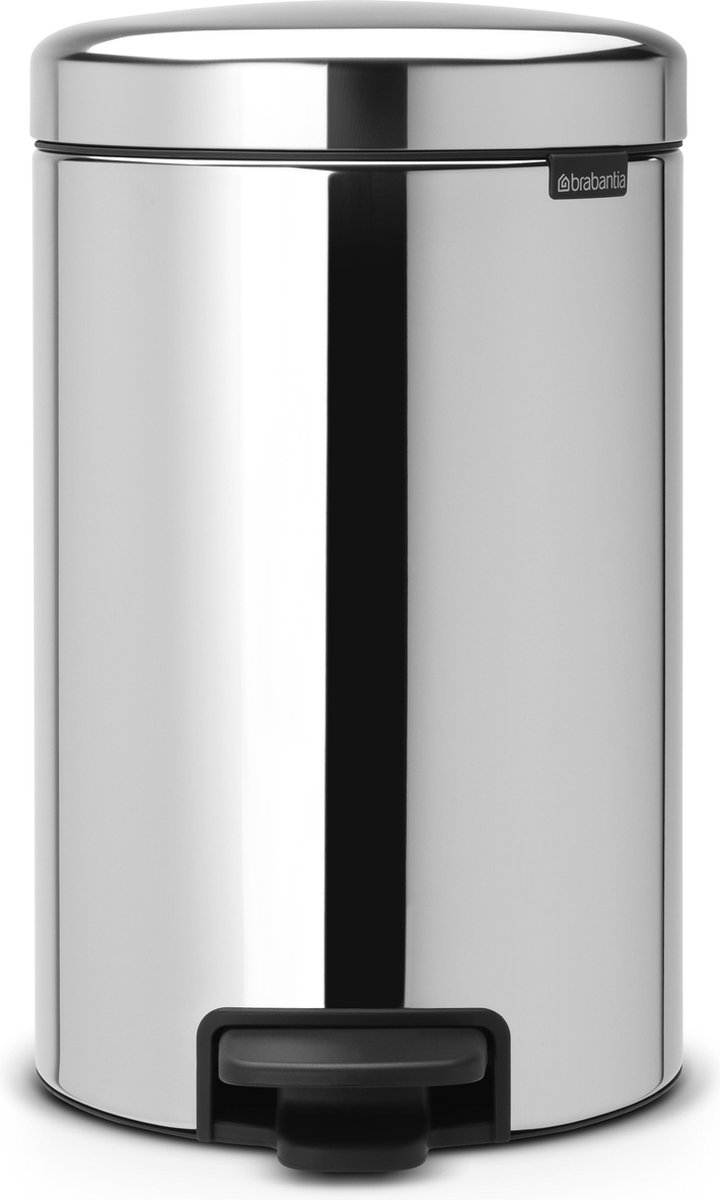 Goedkoopste Brabantia NewIcon Prullenbak - 12 liter - Brilliant Steel