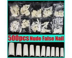 500 Nagel Tips Naturel