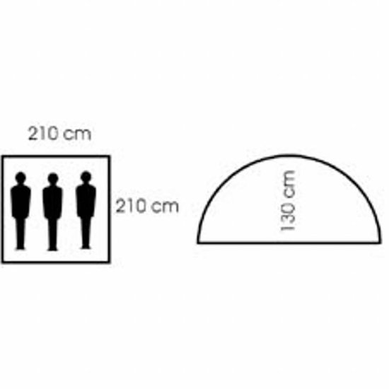 MFH Tent 'Monodom' 3 Personen M 95 CZ tarn 210x210x130 cm van MFH — afbeelding 2