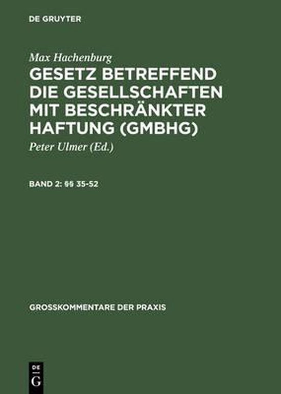 Gesetz Betreffend Die Gesellschaften Mit Beschr nkter Haftun ... - cover