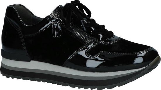 Gabor - 96448 - Lage sneakers - Dames - Maat 35 - Zwart;Zwarte - 17  -Samt/Wrinkle | bol.com