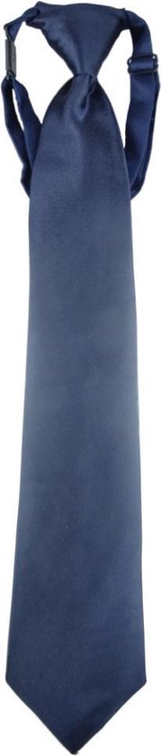 Jessidress® Luxe Kinder Stropdas Jongens Stropdassen 36-38cm - Donker Blauw