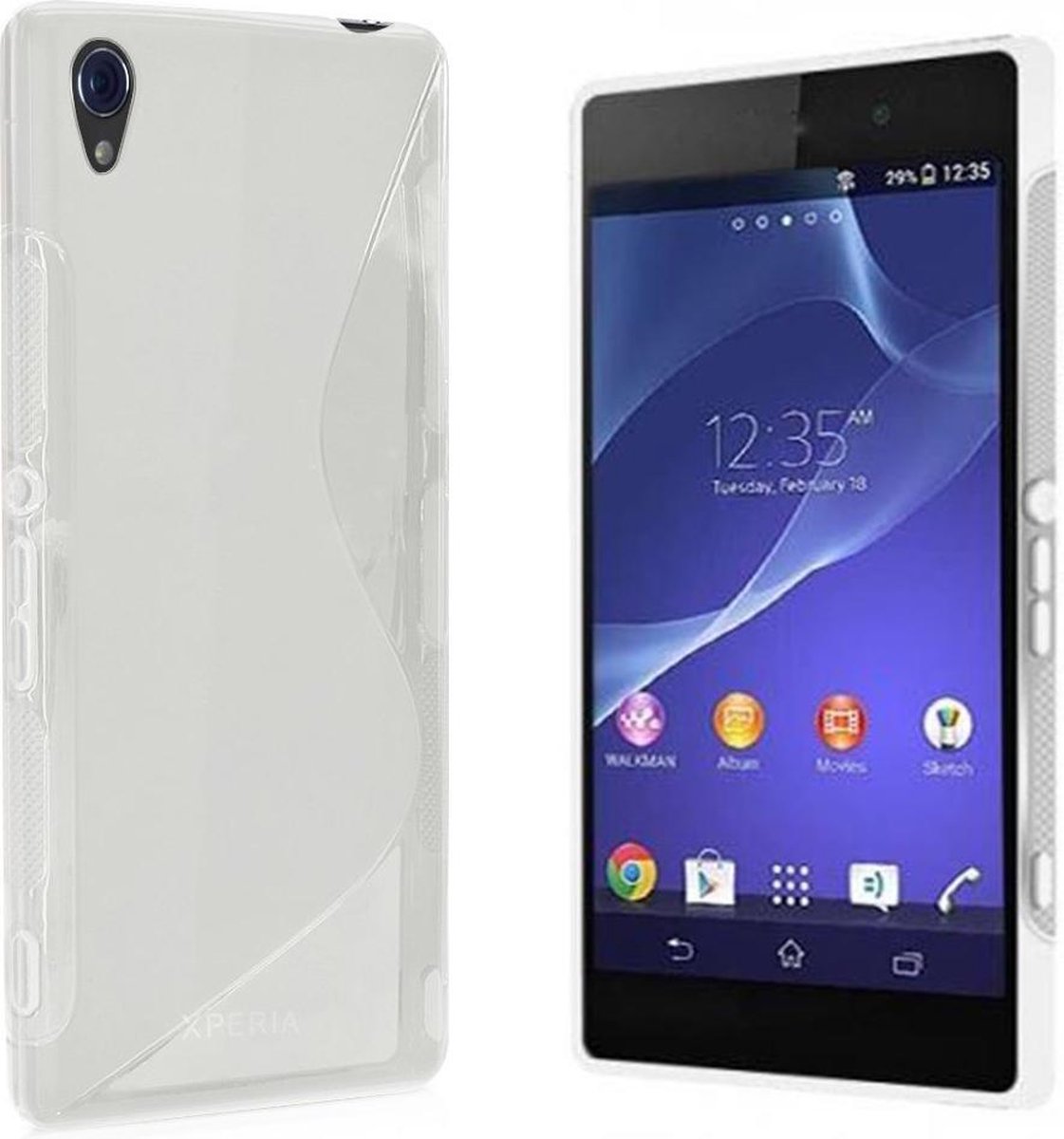 Comutter Silicone hoesjes Sony Xperia Z3 transparant