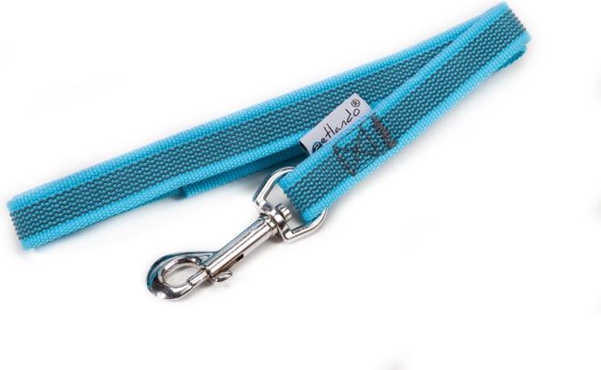 Petlando Sleeplijn Anti-Slip Blauw - Hondenriem - 500x2 cm