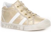 Kickers - Meisjes - Kinderschoenen - Sneakers met Veters en Rits - Leder - Goud - Maat 21