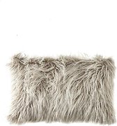 Riviera Maison - Siberian Faux Fur       - Pillow Cover - Light Grey - 50x30