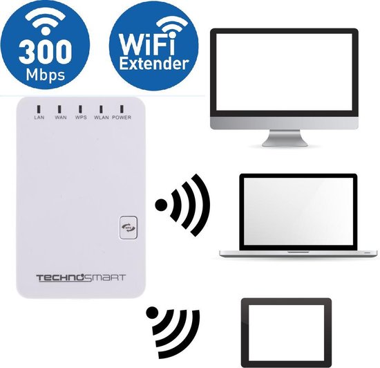 Wifi Range Extender - Internet Stopcontact Repeater - Ethernet / LAN  Versterker | bol.com