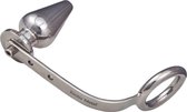 Metalen Cockring 45 mm , met Butt Plug 50 mm