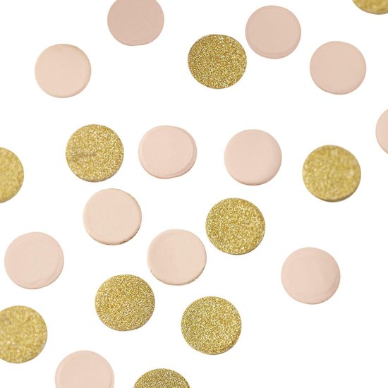 toelage schoonmaken van Ginger Ray Confetti - Goud en roze - 1 per stuk - Pastel Perfection |  bol.com