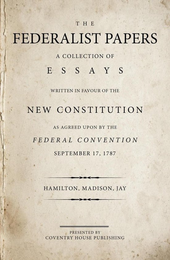 The Federalist Papers - cover