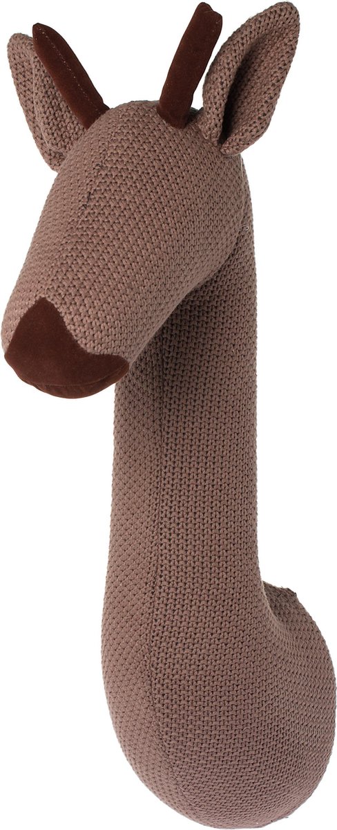 Riverdale - Dierenkop Giraffe - 67cm - bruin