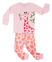 Elowel Meisjes Giraf Pyjama set 100% katoen (maat 18-24 maanden)